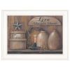 "Love Abides Here Shelf" By Pam Britton Print, White Frame