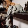 Desktop Decor; Elephant Shape Ornament Craftwork Decor