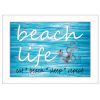 "Beach Life" By Cindy Jacobs, Printed Wall Art, White Frame
