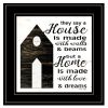 "A House" by Cindy Jacobs Framed Print, Black Frame
