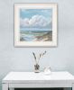 "Beautiful Day Triptych III" Framed Print, White Frame