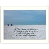 "A Place near the Ocean" By Trendy Decor4U, Printed Wall Art, Ready To Hang Framed Poster, White Frame