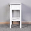 White Floor-standing Storage Table with Drawer
