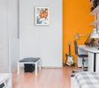 "Tiger Lily in Orange" by Roey Ebert, Print, White Frame