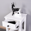 White Floor-standing Storage Table with Drawer