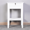 White Floor-standing Storage Table with Drawer