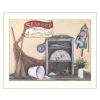 "Seafood Shack" By Pam Britton, Printed Wall Art, White Frame