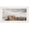 "Lake Cherokee Dock I" by Lori Deiter Print, White Frame