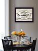 "Our Family Values" by Cindy Jacobs, Framed Print, Black Frame