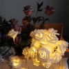40 LEDs Rose Flower String Lights 10ft Battery Operated