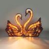 Exquisite 1pc Swan Wooden Night Light A Symbol Of Love