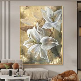 Hand Painted Oil Paintings Contemporary  Flowers on Canvas150 x 220cm (size: 60X90cm)
