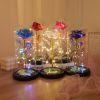 Artificial Flower Rose Light Up In A Dome Gift