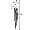 Black Moon Dream Catcher; Hanging Wall Decor