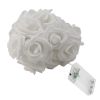 40 LEDs Rose Flower String Lights 10ft Battery Operated